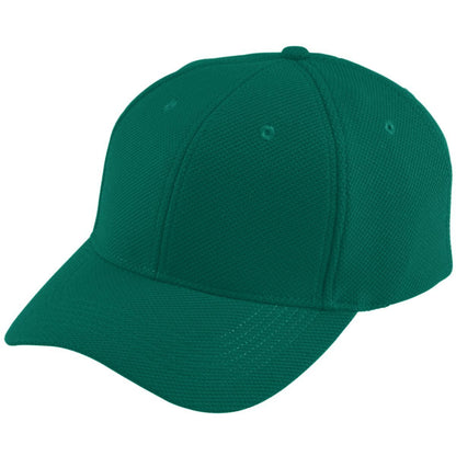 Youth Adjustable Wicking Mesh Cap - Dark Green