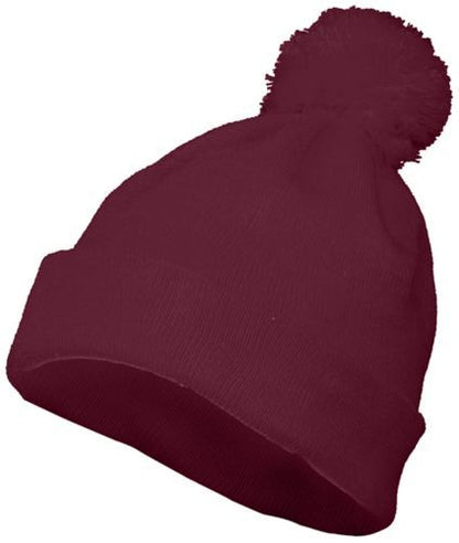 Pom Beanie - Maroon