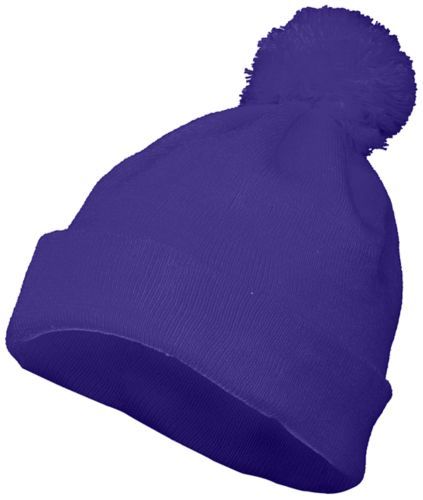Pom Beanie - Purple