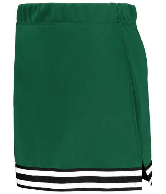 Ladies Cheer Squad Skirt - DARK GREEN/BLACK/WHITE