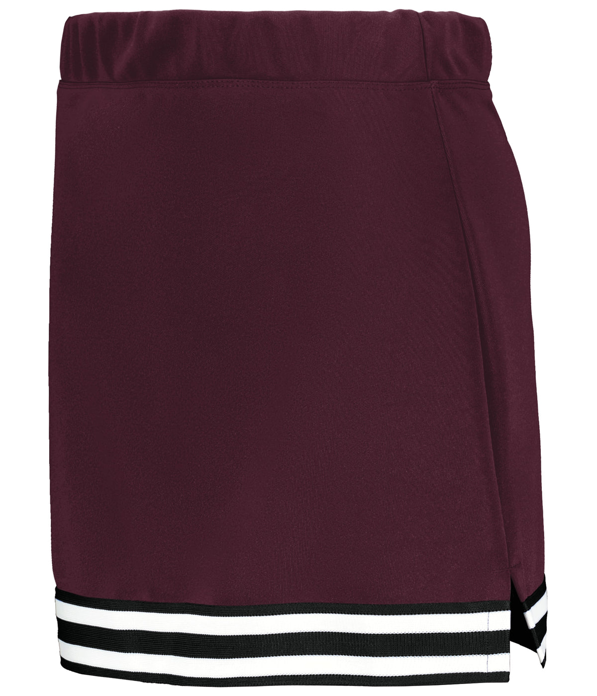 Ladies Cheer Squad Skirt - MAROON/BLACK/WHITE