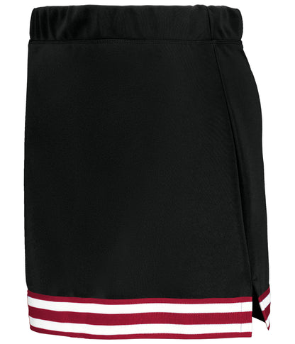 Ladies Cheer Squad Skirt - BLACK/SCARLET/WHITE