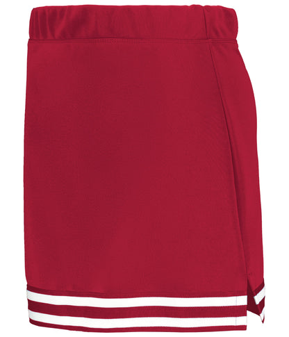 Ladies Cheer Squad Skirt - SCARLET/SCARLET/WHITE