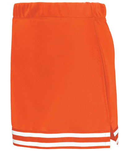 Ladies Cheer Squad Skirt - ORANGE/ORANGE/WHITE