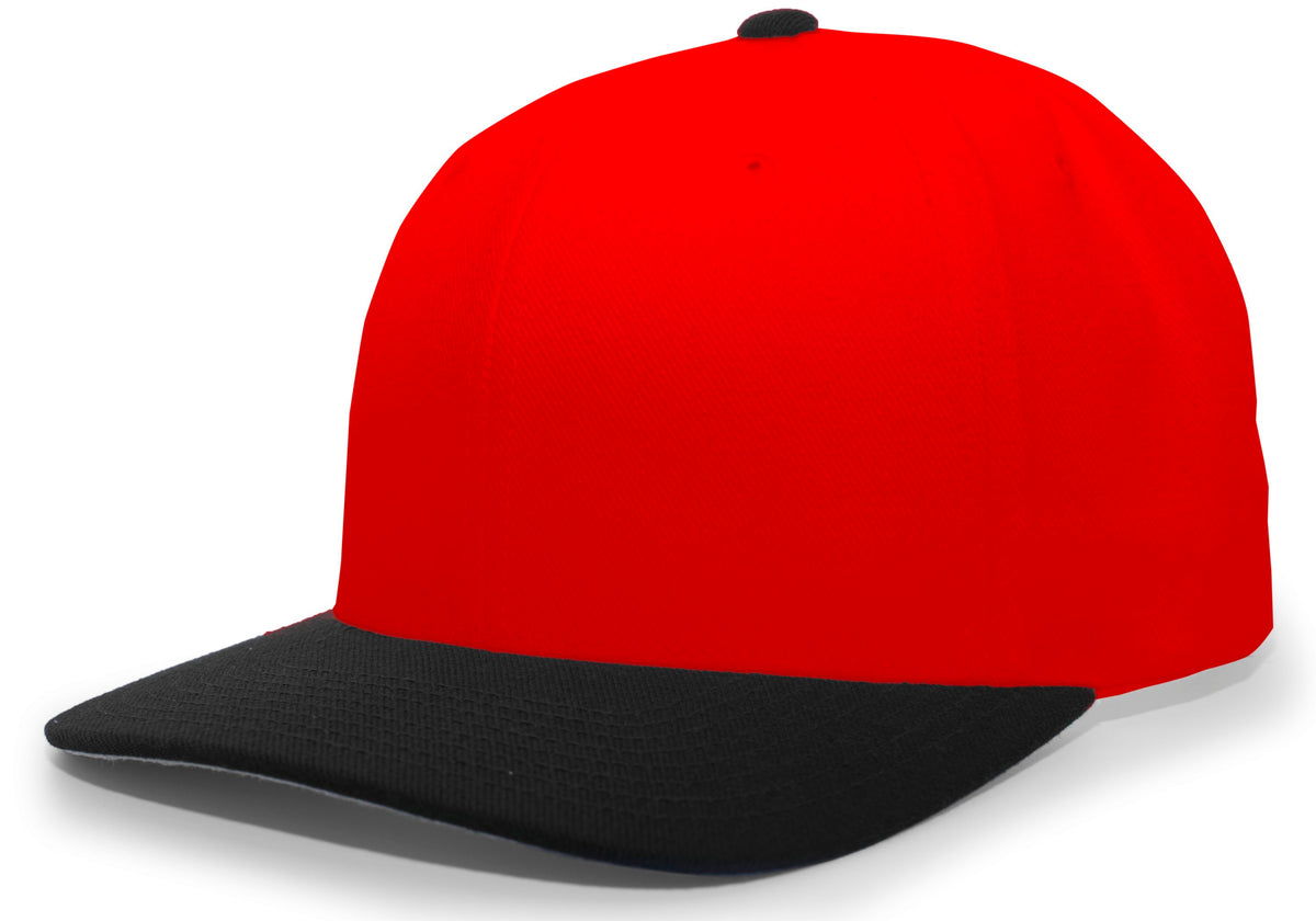 Pro-Wool Hook-And-Loop Adjustable Cap - Red/Black