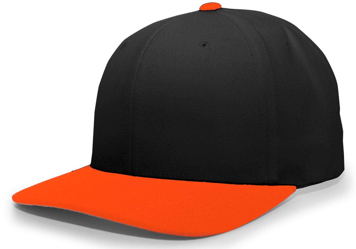 Pro-Wool Hook-And-Loop Adjustable Cap - Black/Orange