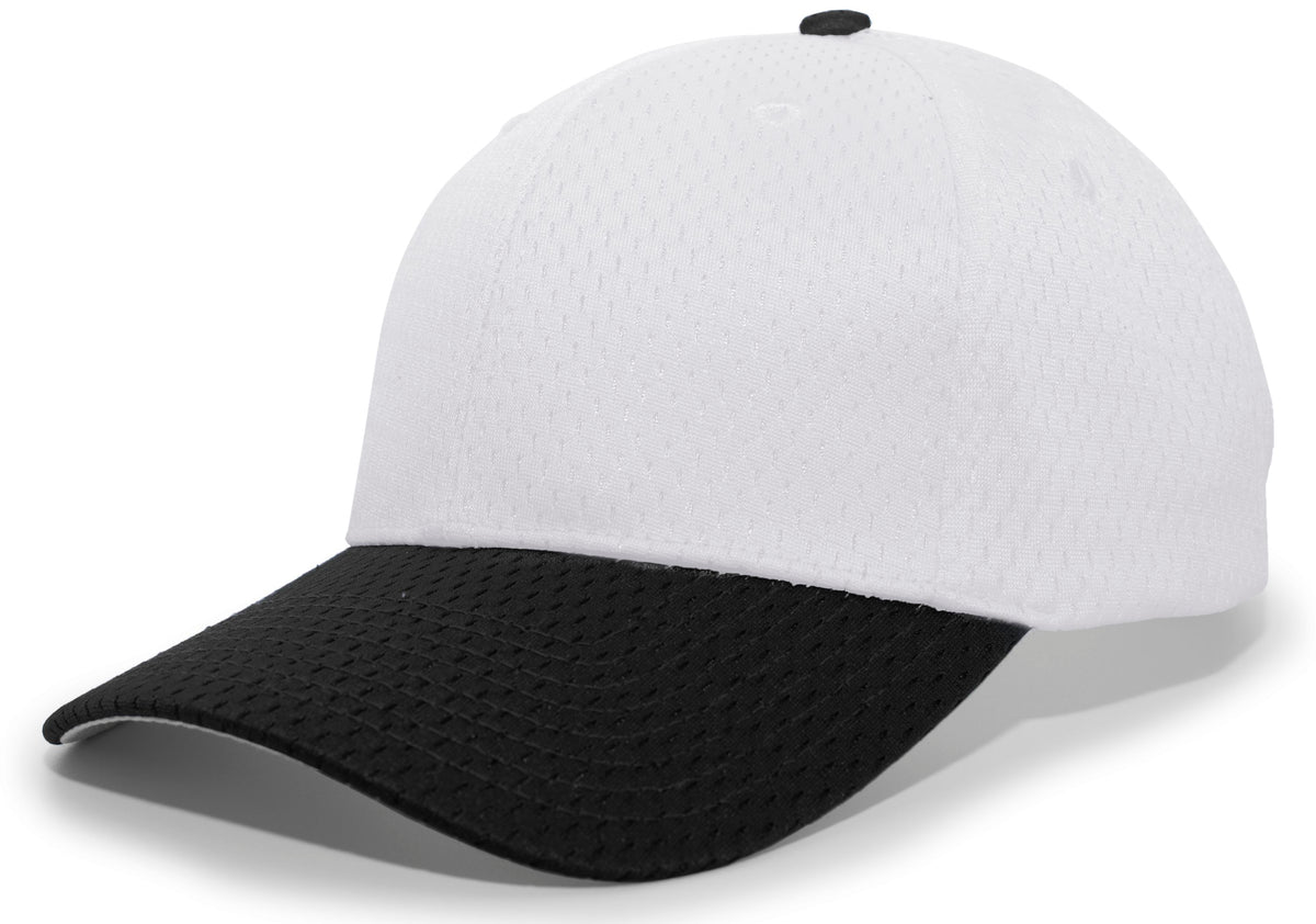 Coolport™ Mesh Hook-And-Loop Adjustable Cap - Silver/Black