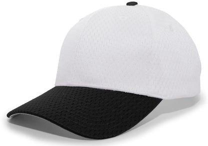 Coolport™ Mesh Hook-And-Loop Adjustable Cap - Silver/Black