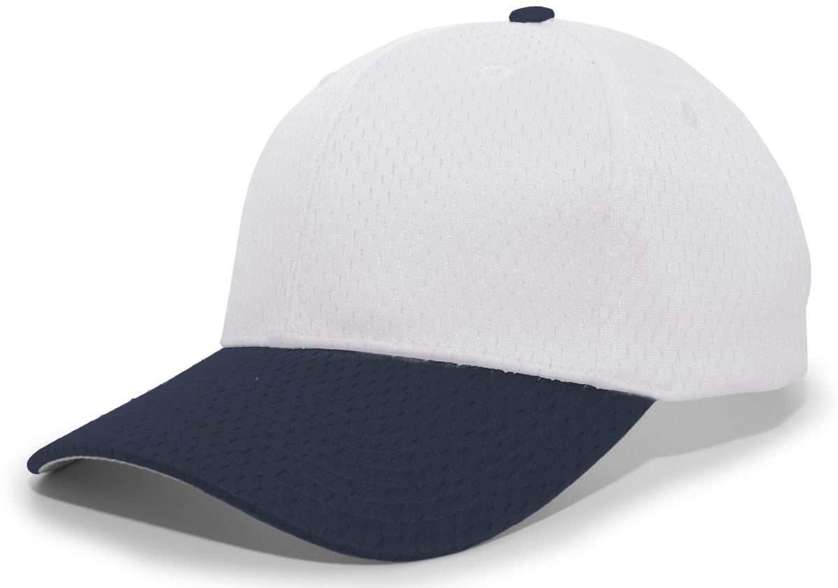 Coolport™ Mesh Hook-And-Loop Adjustable Cap - Silver/Navy