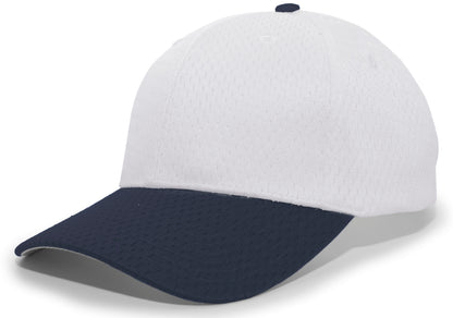Coolport™ Mesh Hook-And-Loop Adjustable Cap - Silver/Navy