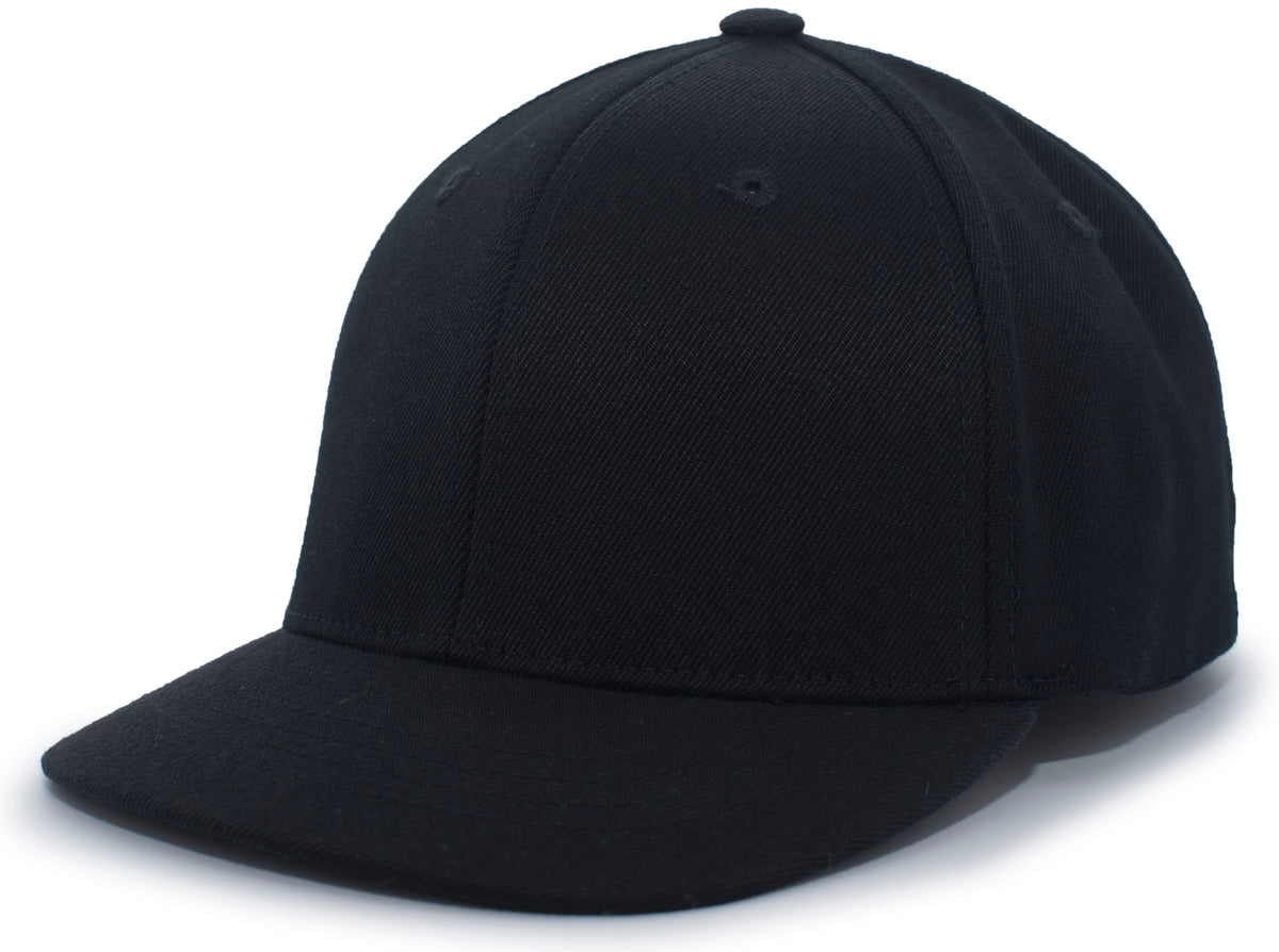 Wool Combo Umpire Flexfit® Cap - Black