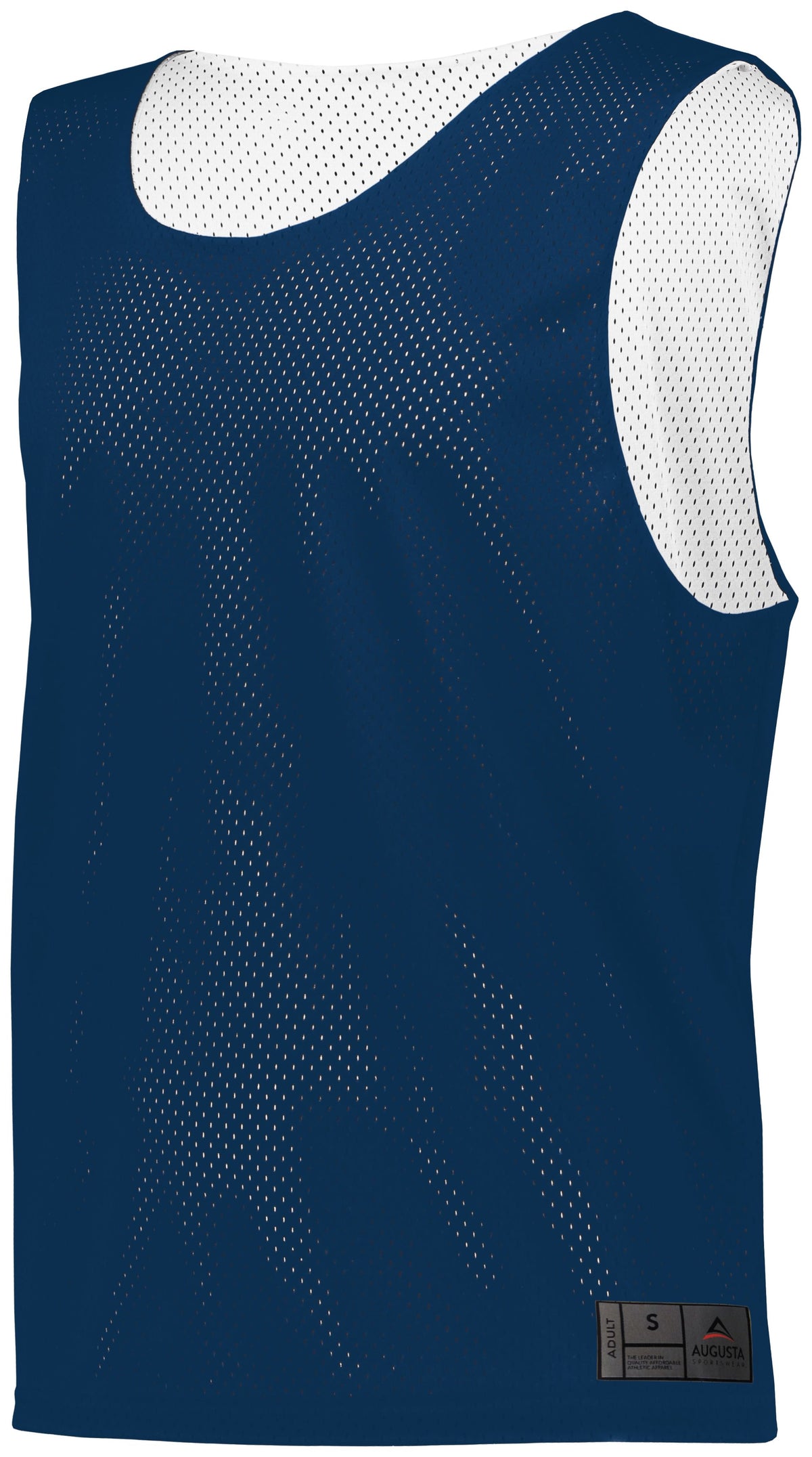 Youth Mesh Reversible Pinnie - NAVY/WHITE
