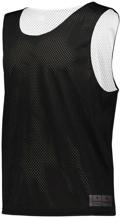 Youth Mesh Reversible Pinnie - BLACK/WHITE