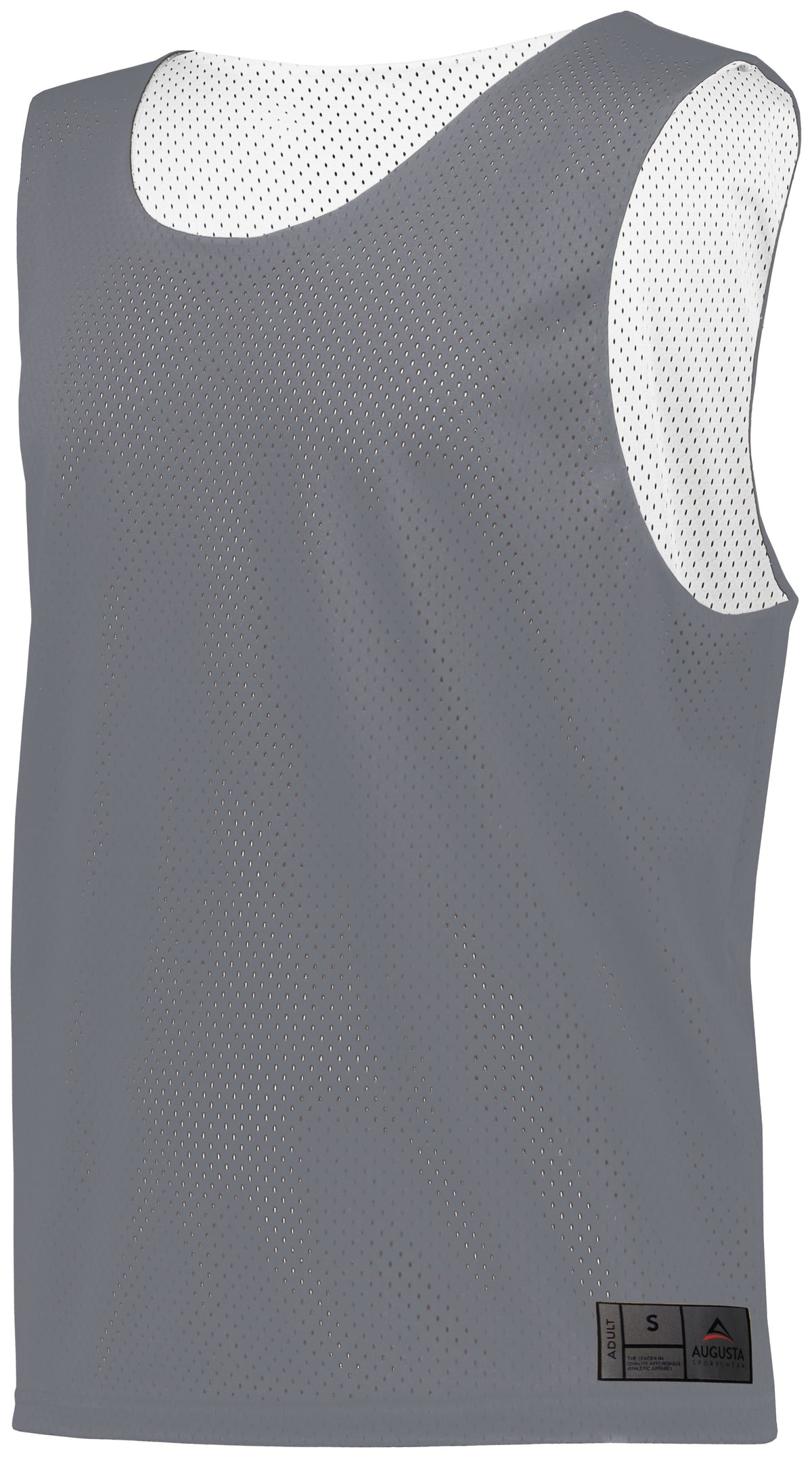 Mesh Reversible Pinnie - GRAPHITE/WHITE
