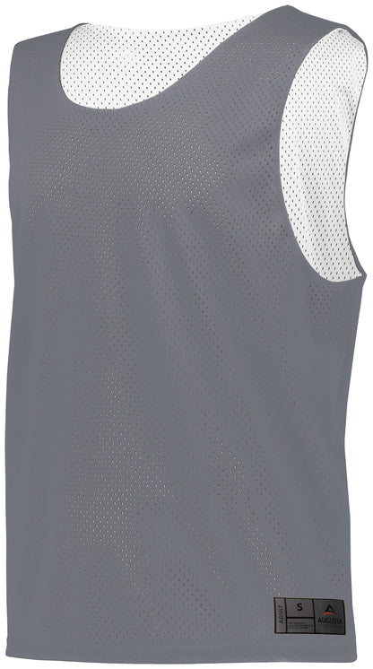 Mesh Reversible Pinnie - GRAPHITE/WHITE