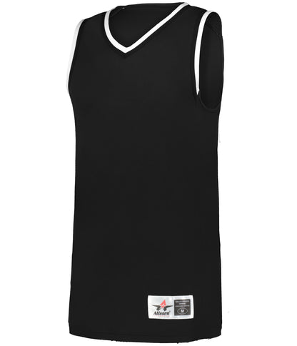 YOUTH RETRO BASKETBALL JERSEY - BLACK/BLACK/WHITE (BA)