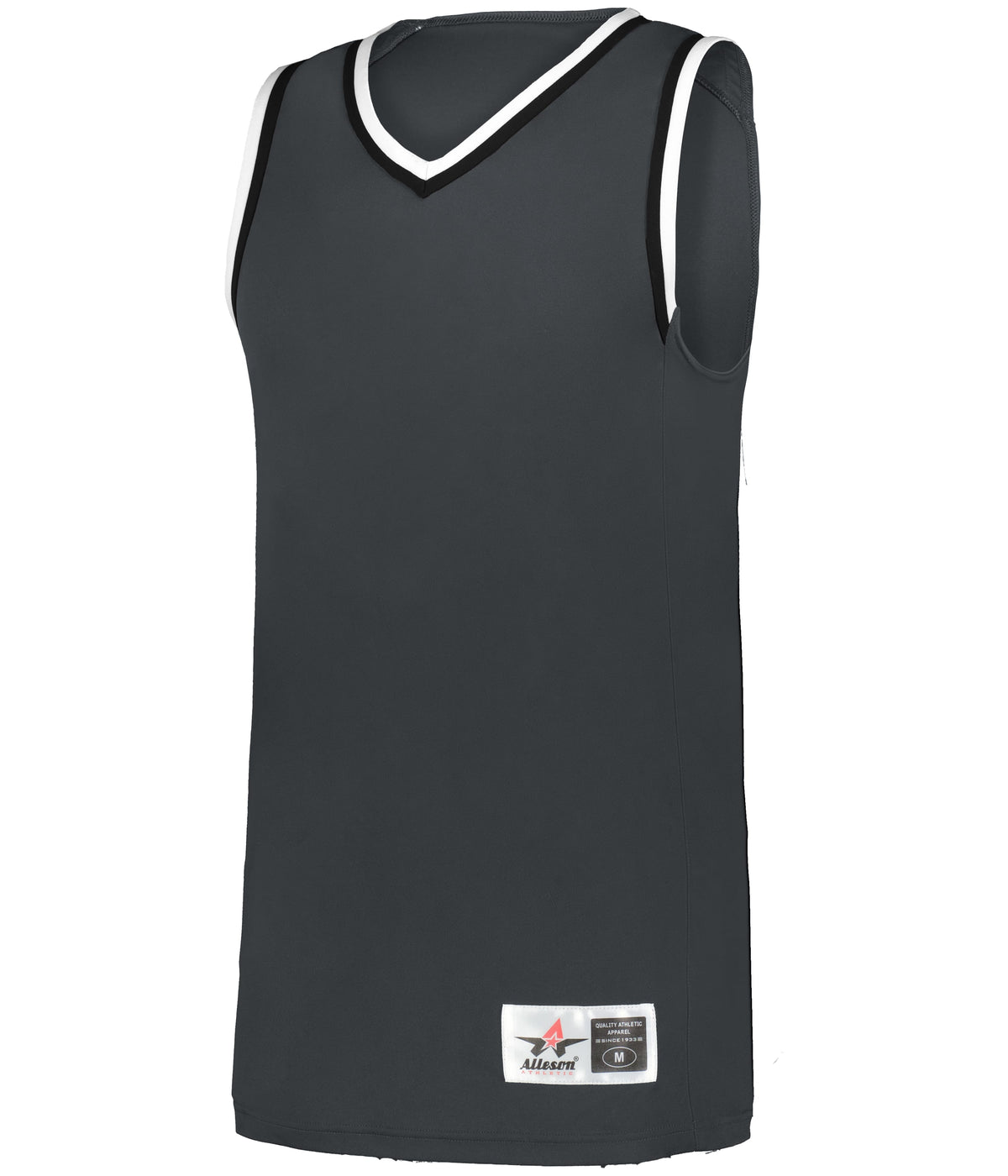 YOUTH RETRO BASKETBALL JERSEY - GRAPHITE/BLACK/WHITE (BA)
