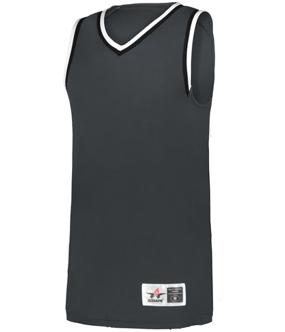 YOUTH RETRO BASKETBALL JERSEY - GRAPHITE/BLACK/WHITE (BA)