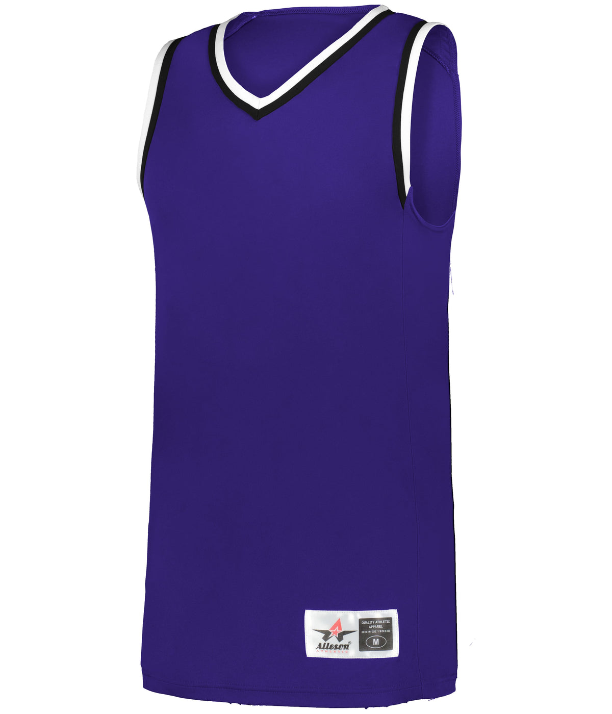 YOUTH RETRO BASKETBALL JERSEY - PURPLE/BLACK/WHITE (BA)