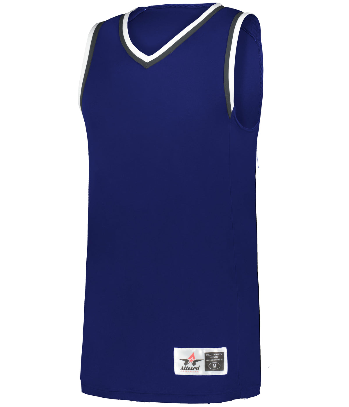 YOUTH RETRO BASKETBALL JERSEY - NAVY/GRAPHITE/WHITE (BA)