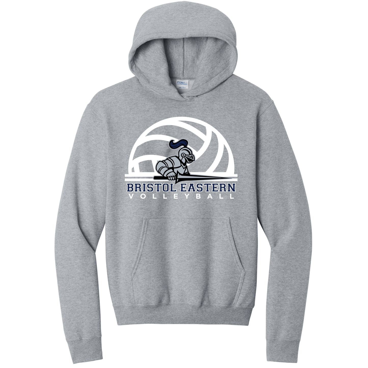 Bristol Eastern Volleyball Full Logo Hooded Sweatshirt