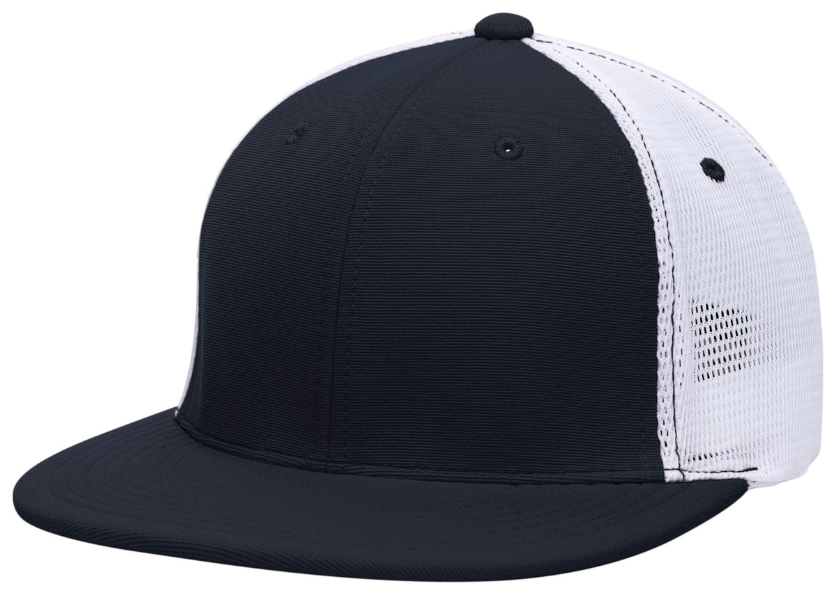 Premium M2 Performance Trucker Flexfit® Cap - Navy/White/Navy