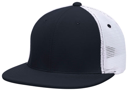 Premium M2 Performance Trucker Flexfit® Cap - Navy/White/Navy