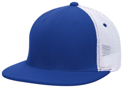 Premium M2 Performance Trucker Flexfit® Cap - Royal/White/Royal