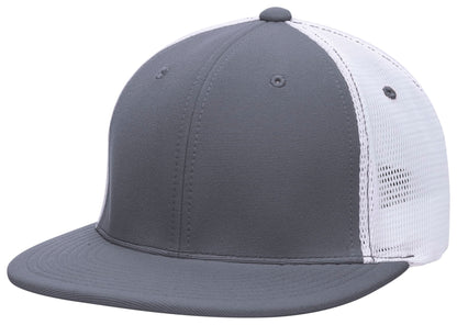 Premium M2 Performance Trucker Flexfit® Cap - Graphite/White/Graphite