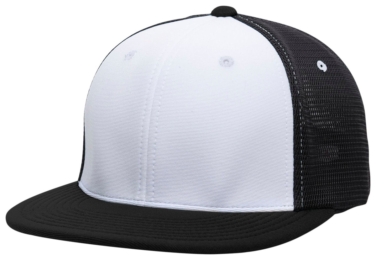 Premium M2 Performance Trucker Flexfit® Cap - White/Black/Black