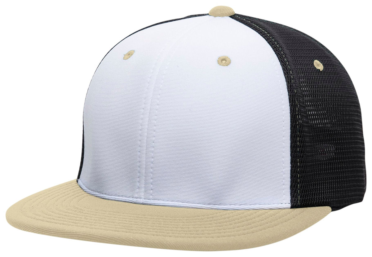 Premium M2 Performance Trucker Flexfit® Cap - White/Black/Vegas