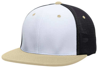 Premium M2 Performance Trucker Flexfit® Cap - White/Black/Vegas