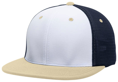 Premium M2 Performance Trucker Flexfit® Cap - White/Navy/Vegas