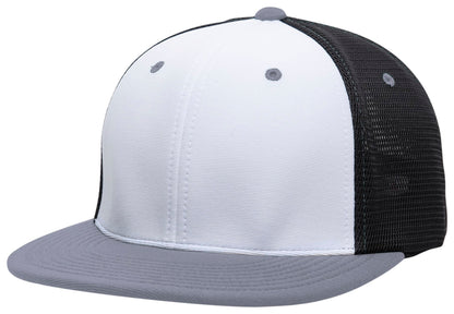Premium M2 Performance Trucker Flexfit® Cap - White/Black/Graphite