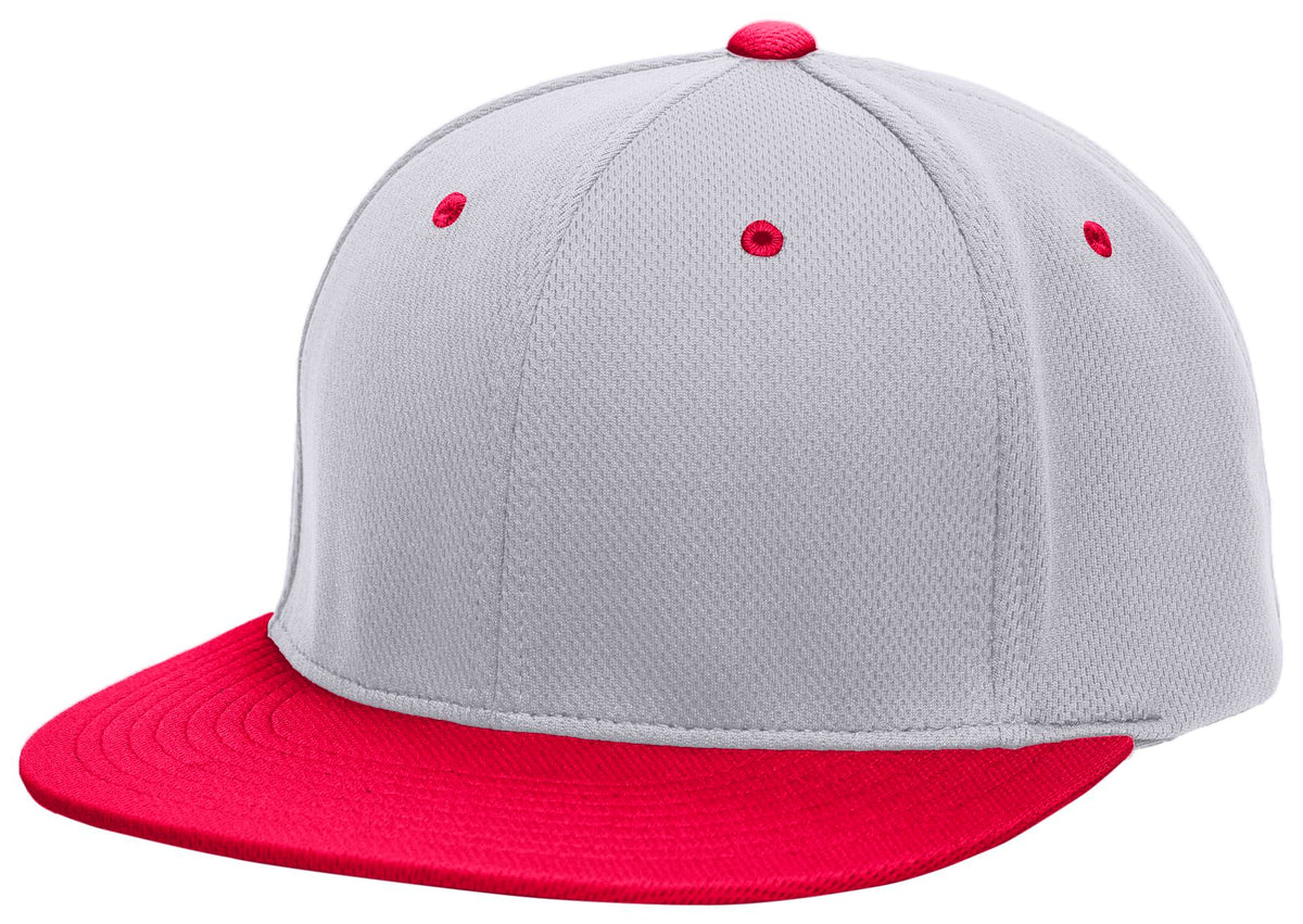 Premium P-Tec Flexfit® Cap - Silver/Red