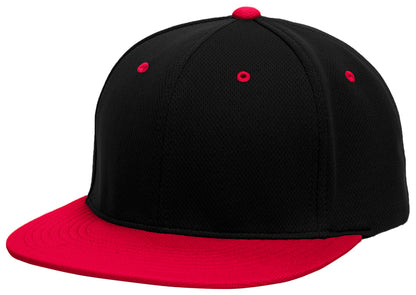 Premium P-Tec Flexfit® Cap - Black/Red