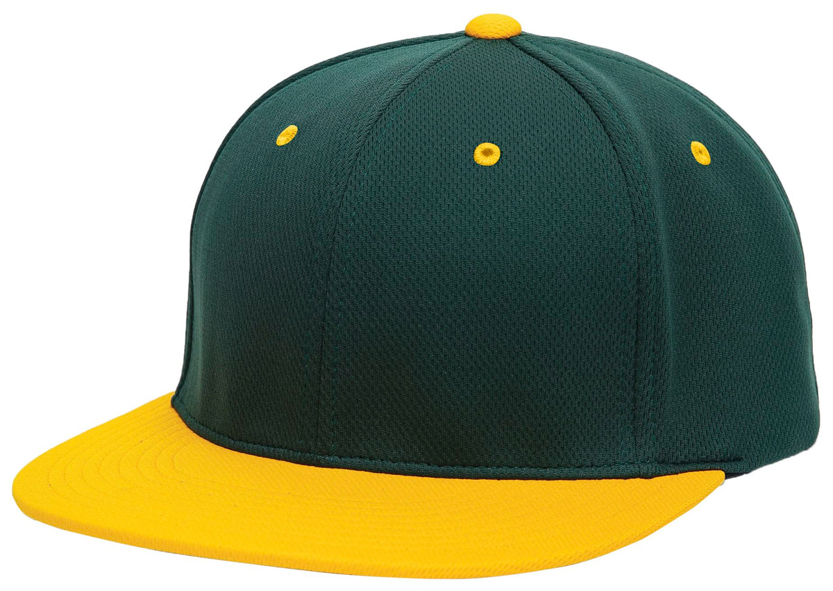Premium P-Tec Flexfit® Cap - Dark Green/Gold