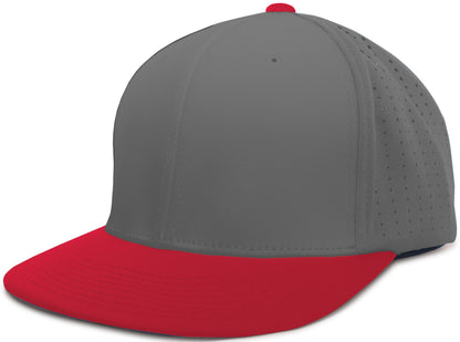Perforated F3 Performance Flexfit® Cap - Graphite/Red