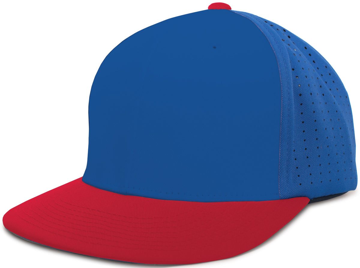 Perforated F3 Performance Flexfit® Cap - Royal/Red