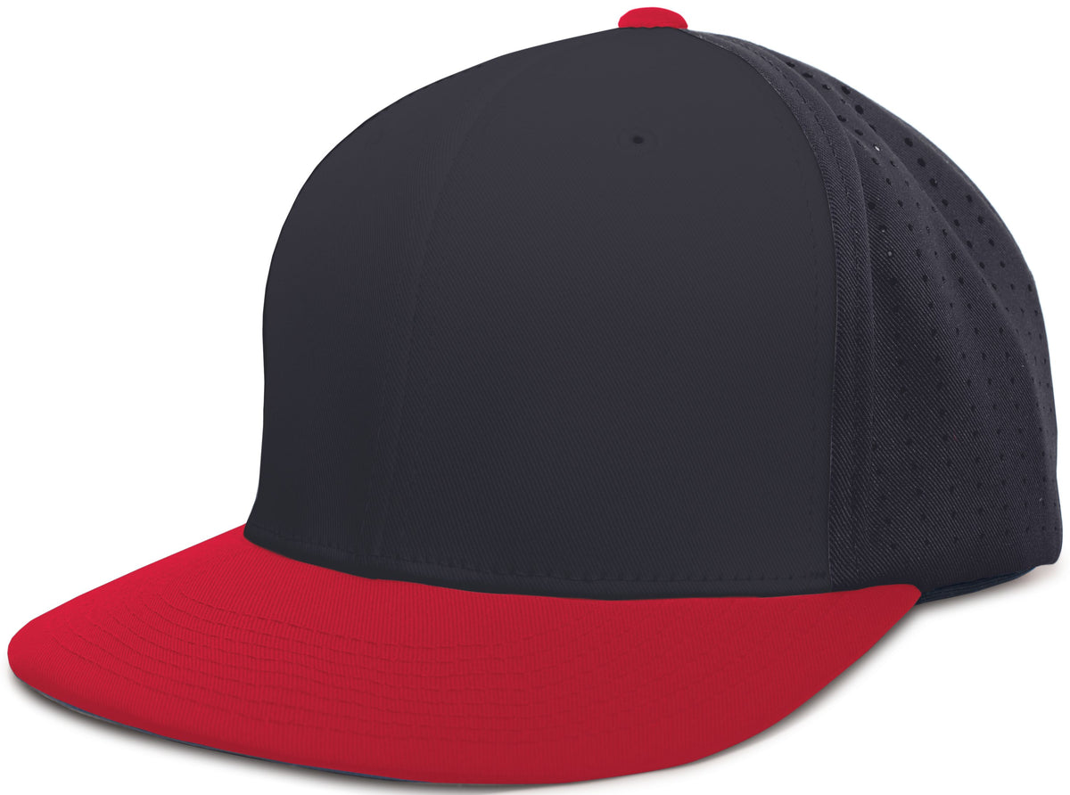 Perforated F3 Performance Flexfit® Cap - Navy/Red