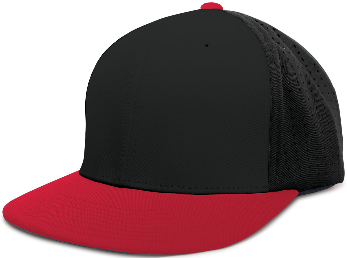Perforated F3 Performance Flexfit® Cap - Black/Red