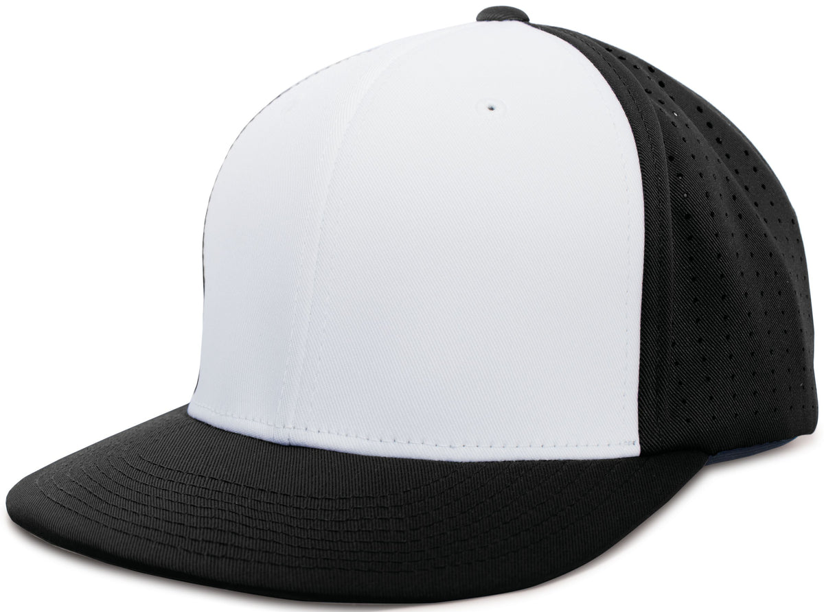 Perforated F3 Performance Flexfit® Cap - White/Black/Black