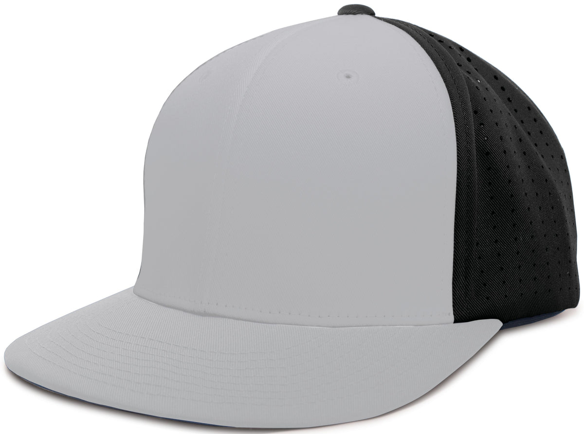 Perforated F3 Performance Flexfit® Cap - Silver/Black/Silver