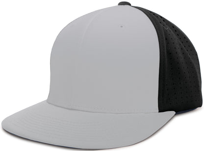 Perforated F3 Performance Flexfit® Cap - Silver/Black/Silver