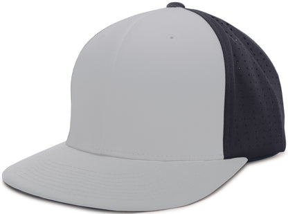 Perforated F3 Performance Flexfit® Cap - Silver/Navy/Silver