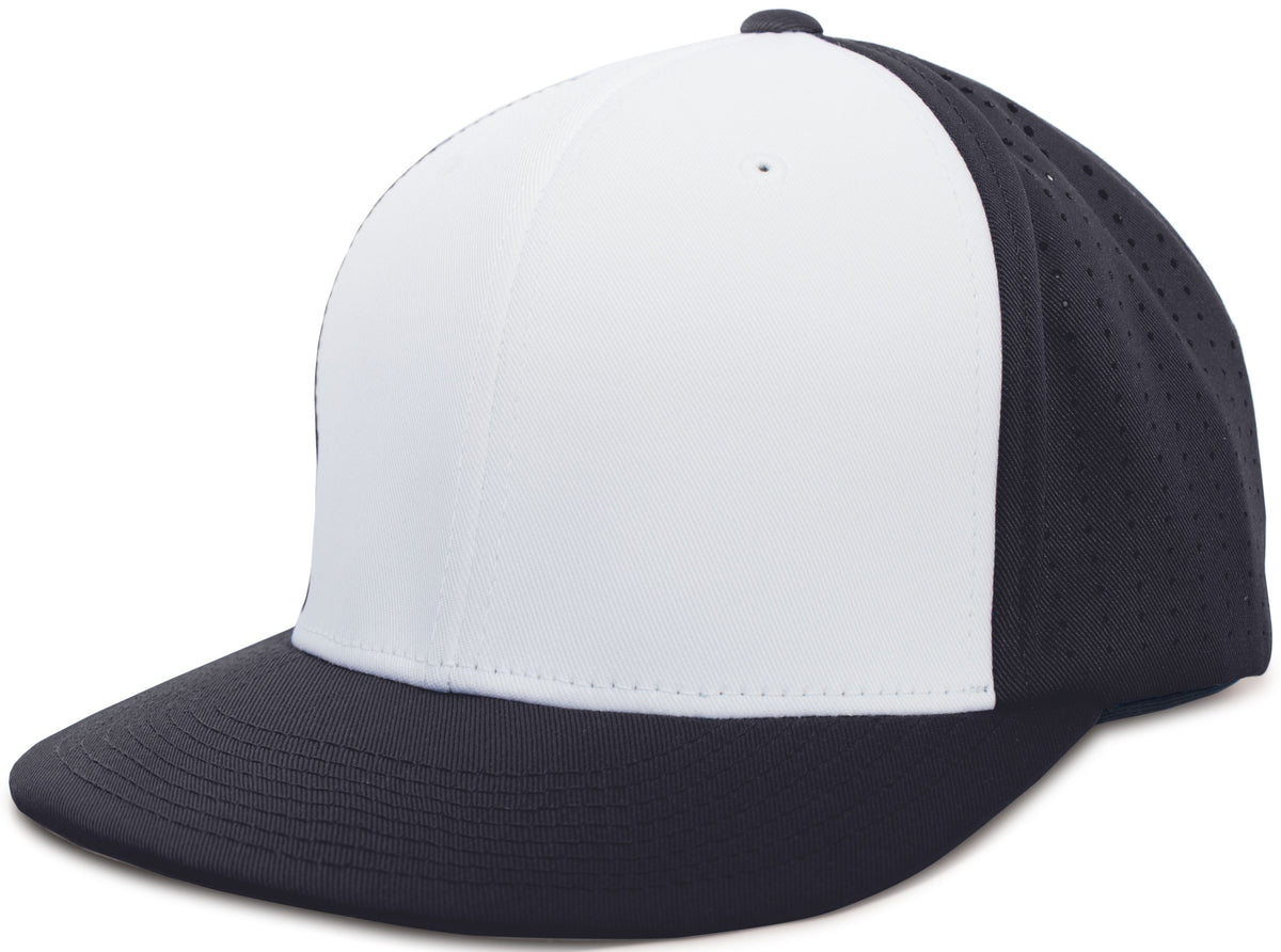 Perforated F3 Performance Flexfit® Cap - White/Navy/Navy