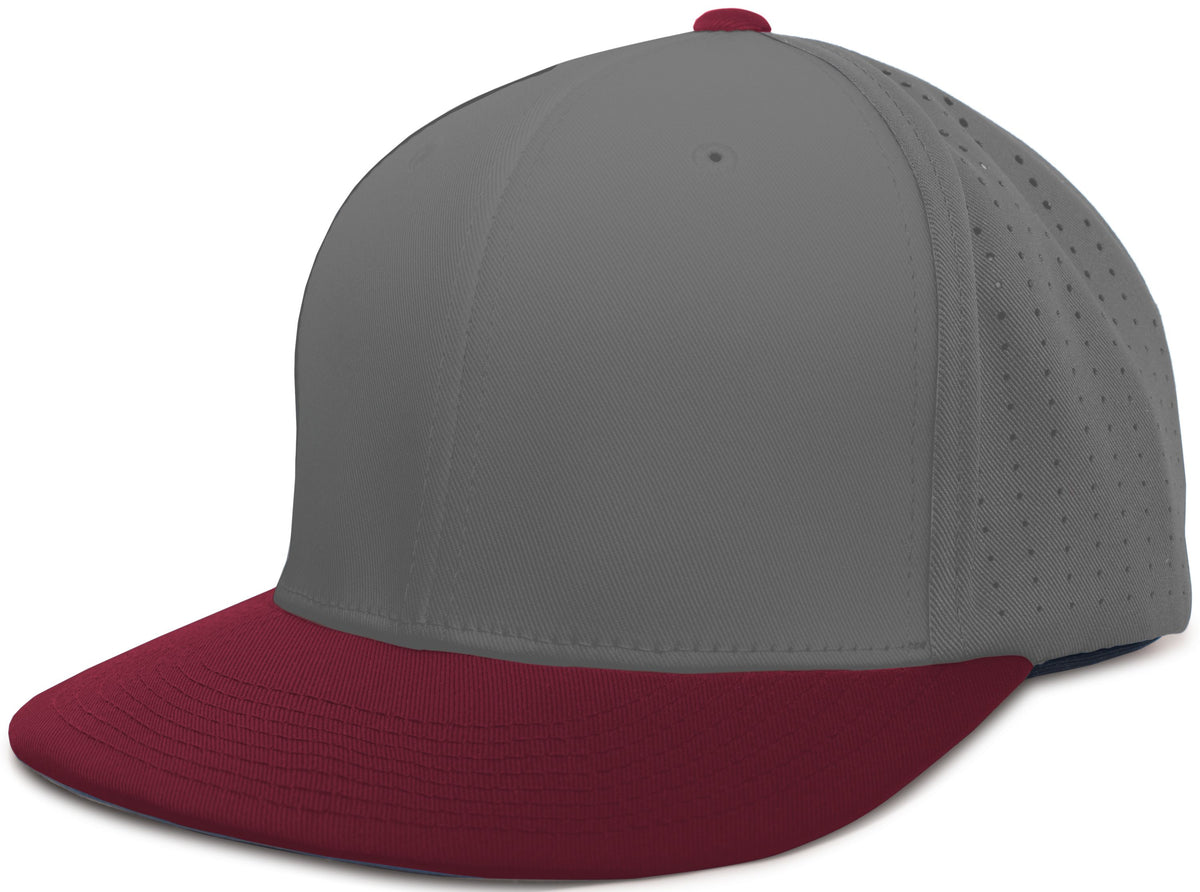 Perforated F3 Performance Flexfit® Cap - Graphite/Maroon