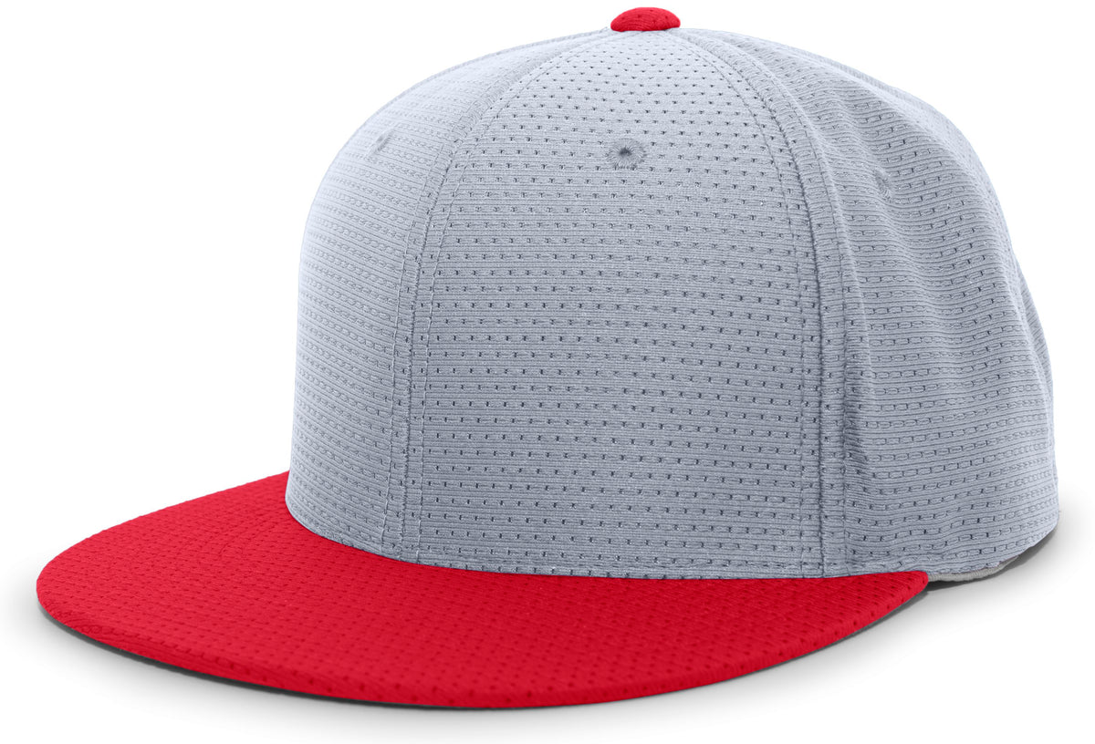 Performance Air Jersey Flexfit® Cap - Silver/Red