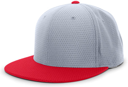 Performance Air Jersey Flexfit® Cap - Silver/Red