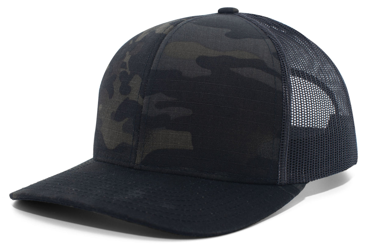 Multicam® Trucker Snapback Cap - Mc Black/Black